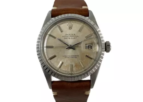 Rolex Stainless Steel Datejust 1603 Original Patina’d Dial c. 1965 Vintage