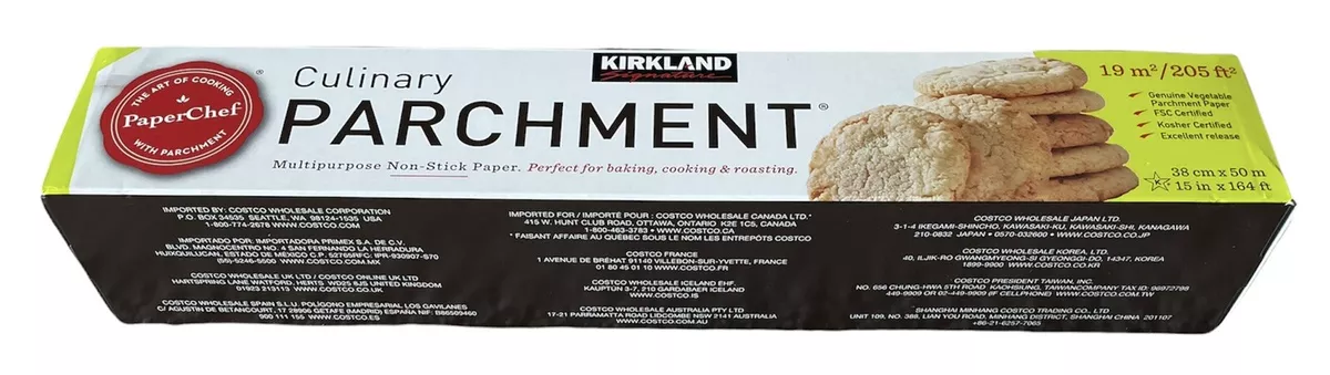 Kirkland Signature Culinary Non Stick Parchment Paper 38 cm x 50m (one  Pack)