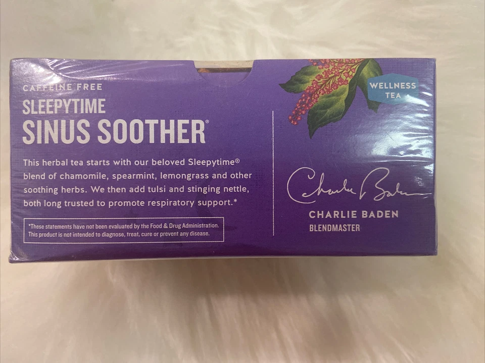 Té de bienestar Celestial Seasonings SLEEPYTIME, refuerzo sinusal, caducidad 01/25 Foto 4 de 4