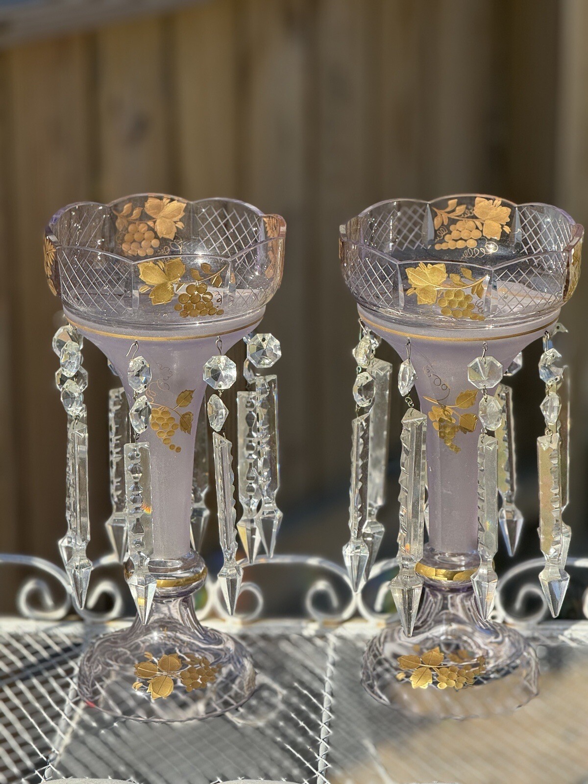 antique victorian mantle lusters eBay