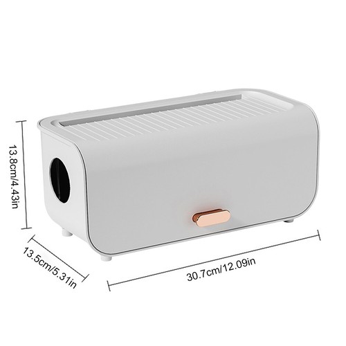 UK- Power Strip Storage Box Large Capacity Charger Socket Organizer for Home Off - Photo 14/21