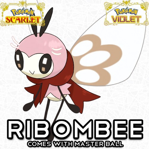 Shiny Ribombee 6IV Lv. 100 Timid Nature Pokemon Scarlet Violet SV eBay