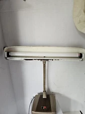Vintage Gooseneck Fluorescent Desk Lamp Industrial Steampunk MCM works. 19in