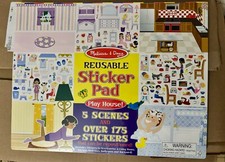 Melissa Doug Reusable Sticker Pad-Play House