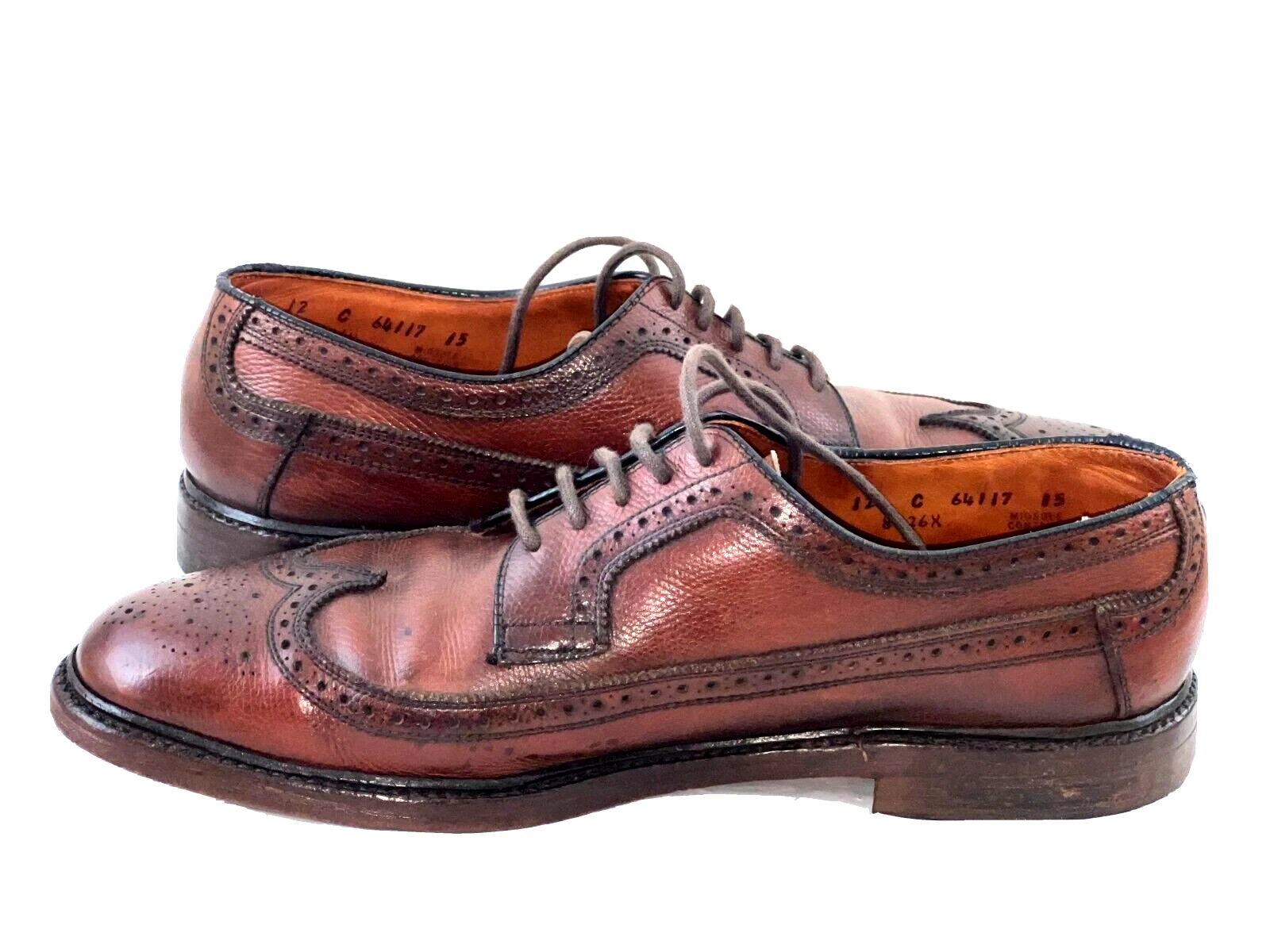 Chaussures Oxford homme Supreme Stu pointure 12 marron cordonnier bout d'aile excellent état