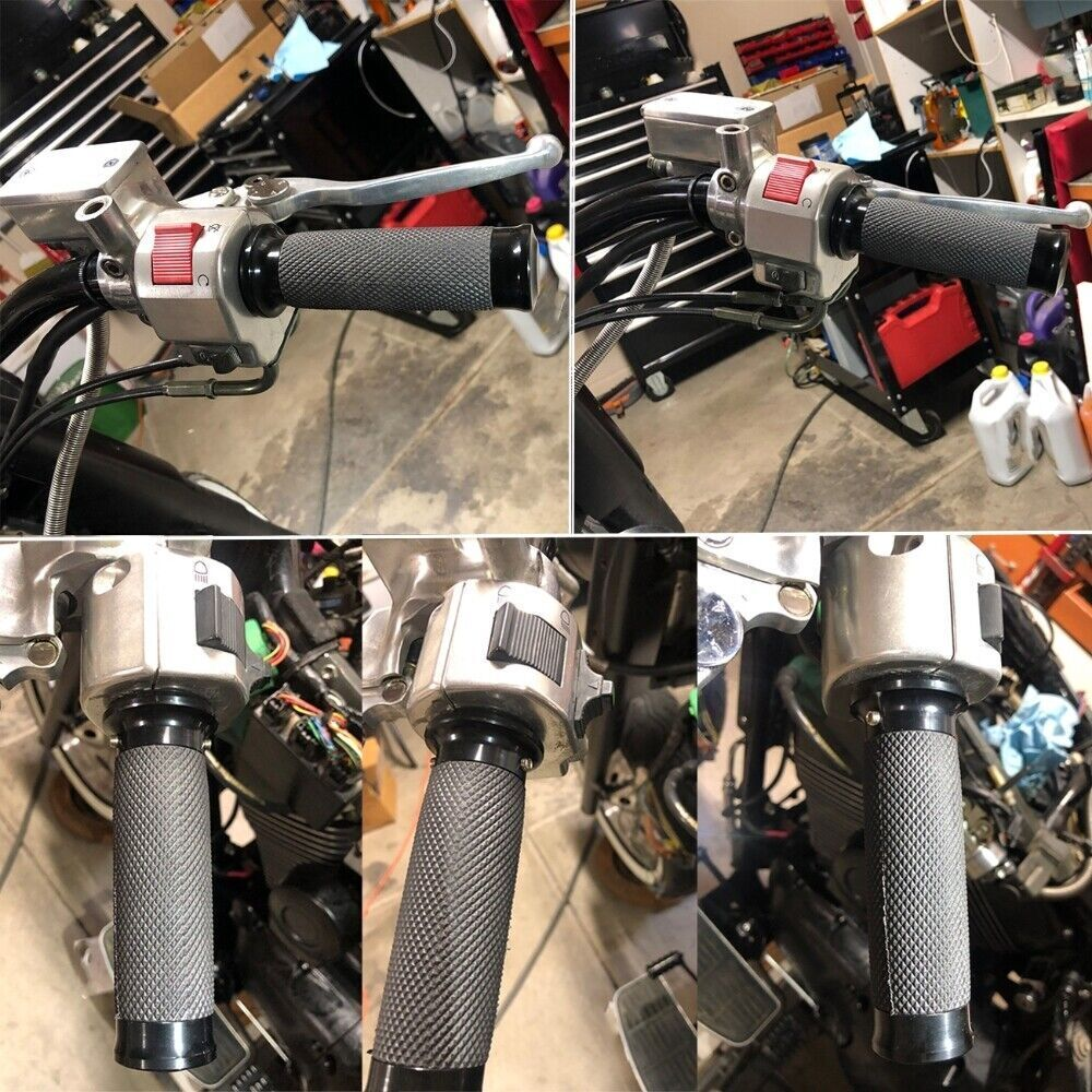 1" Handle Bar Hand Grips For Yamaha Vstar XVS 650 950 1300 Classic Custom E