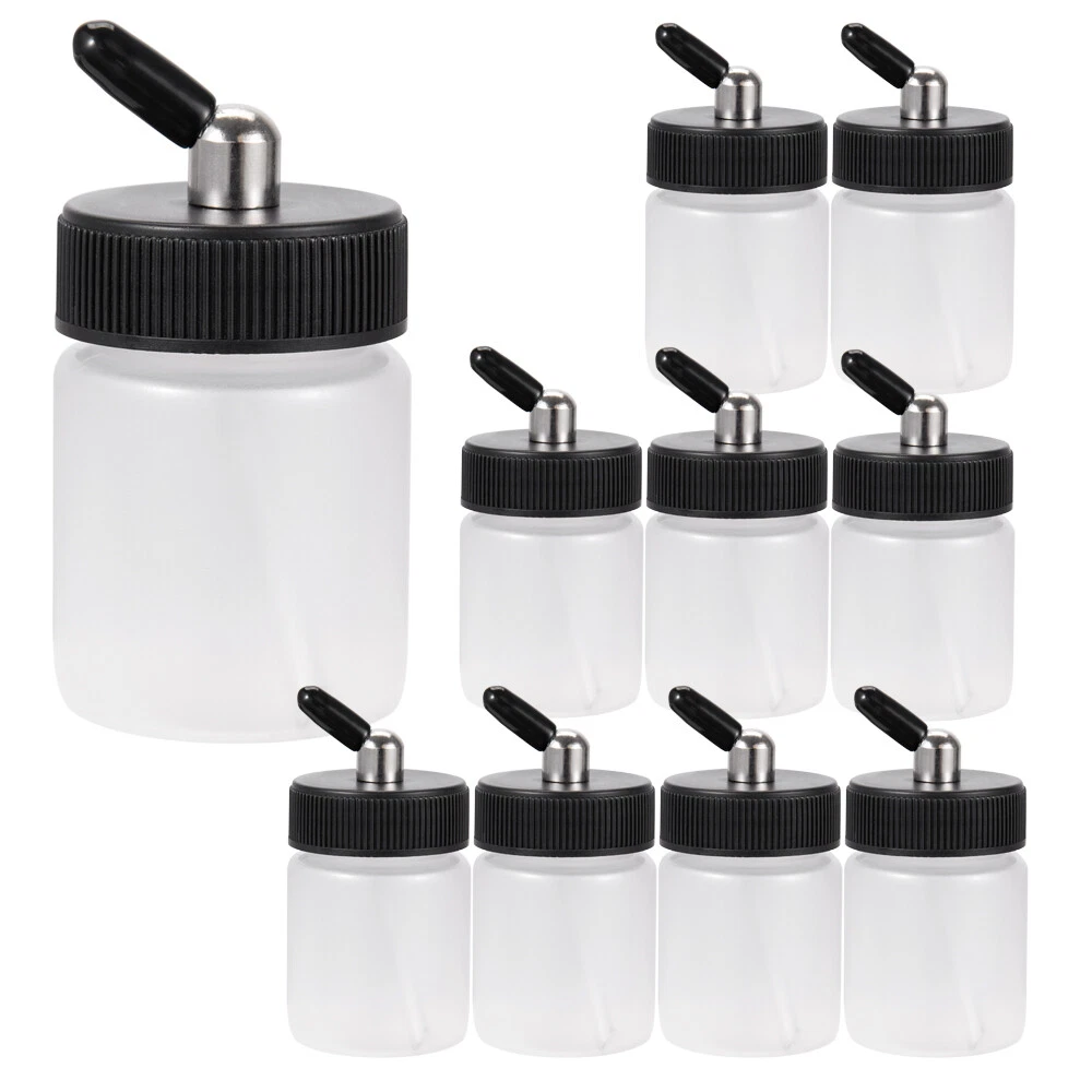30 Bouchons Avec Couvercles Pour Bouteilles Aérographe - Noir - Compatible Siphon