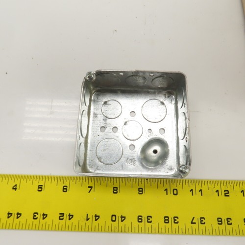 Hubbell Raco 4" x 4" x 1-1/2" Deep Electrical Outlet Boxes 1/2&3/4" KO's Lot/47 - 第 9/11 張圖片