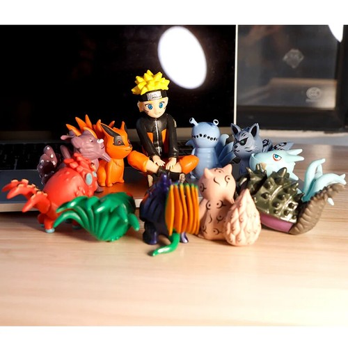 11 Teile/Set Q Version Naruto Anime Figur Uzumaki Bijuu Figur PVC Action - Bild 2 von 24