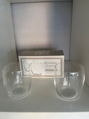 2 Brandani Carezza Crystal Gläser Made In Italy Wasser Softdrink Glas 41cl 