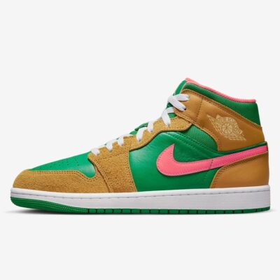 ジェーン・エア('44米) Nike Air Jordan 1 Mid Wheat and Water Melon Chutney and Lucky