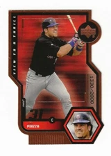 MIKE PIAZZA 1999 UPPER DECK VIEW TO THRILL DIE-CUT CARD #V17 #/2000-METS -NM-MNT