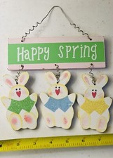Peeps Multi-Color Easter Bunny Decor Spring Bunnies Front Door Hanging Decor
