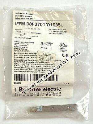 Baumer Electric Inductive Proximity Sensor IFFM 08P1595/O1S35L