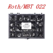 AZDENT Bandas de ortodoncia dental Tubo bucal Primer molar Roth/MBT 022 "16#-35#