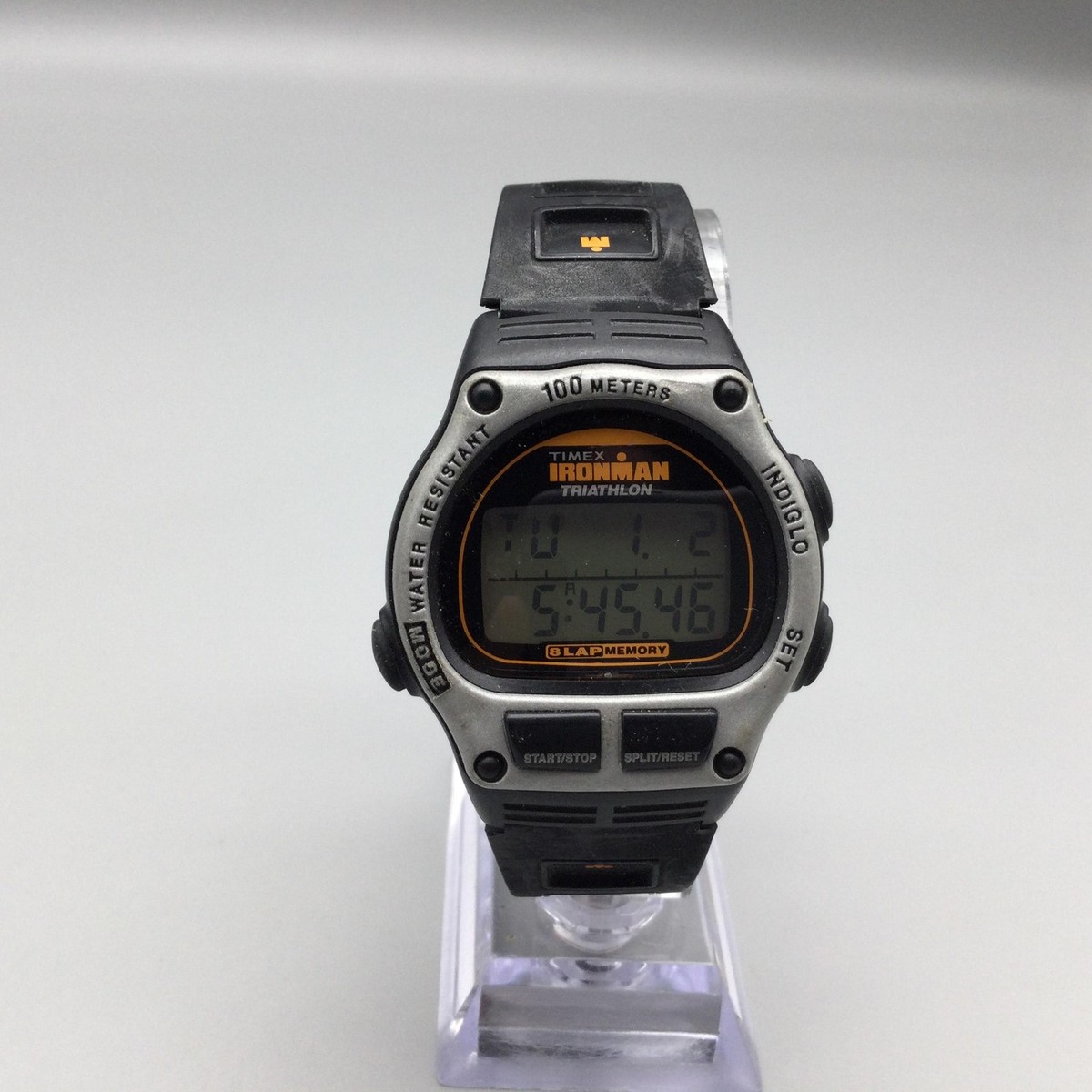 Vtg Timex Ironman Triathlon Watch Mens Digital 36mm BROKEN