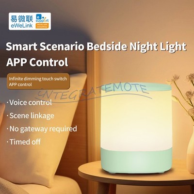 WIFI Smart Adjustable Bedside Night Light Remote Timer Switch Voice APP Control