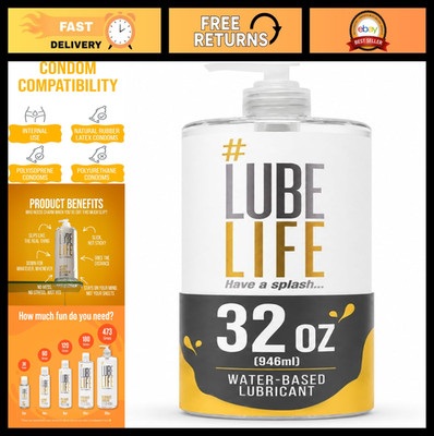 Water-Based Personal Lubricant for Men, Women & Couples - Travel Size, Non-Stain