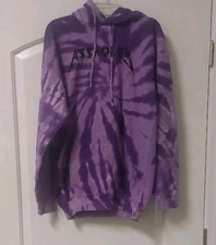 Assholes*s Live Forever Purple Tie Dye Hoodie Adult Sz Medium