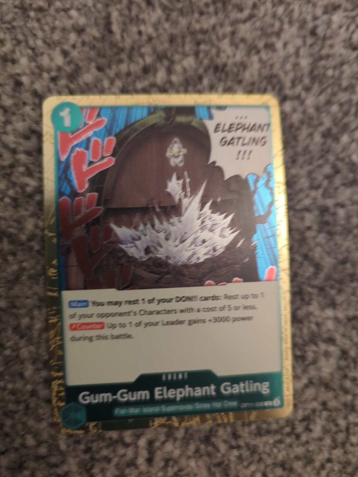 Gum-Gum Elephant Gatling R OP11-038 A Fist of Divine Speed One Piece Japan