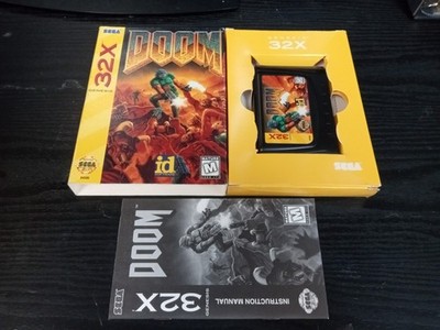 Doom For Sega Genesis 32X Complete In Box CIB Great Shape