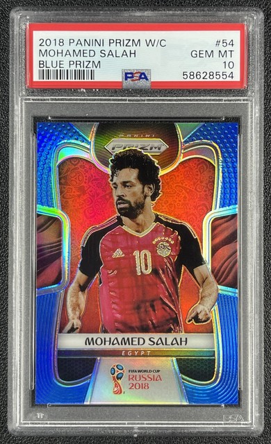 Mohamed Salah PSA 10 2018 Panini Prizm World Cup #54 Blue 47/199 Egypt