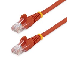 StarTech.com Cat5e Ethernet Cable - 2 ft - Red- Patch Cable - Snagless Cat5e