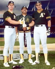 Mark McGwire, Reggie Jackson & Jose Canseco Oakland A's 8x10 Reprint