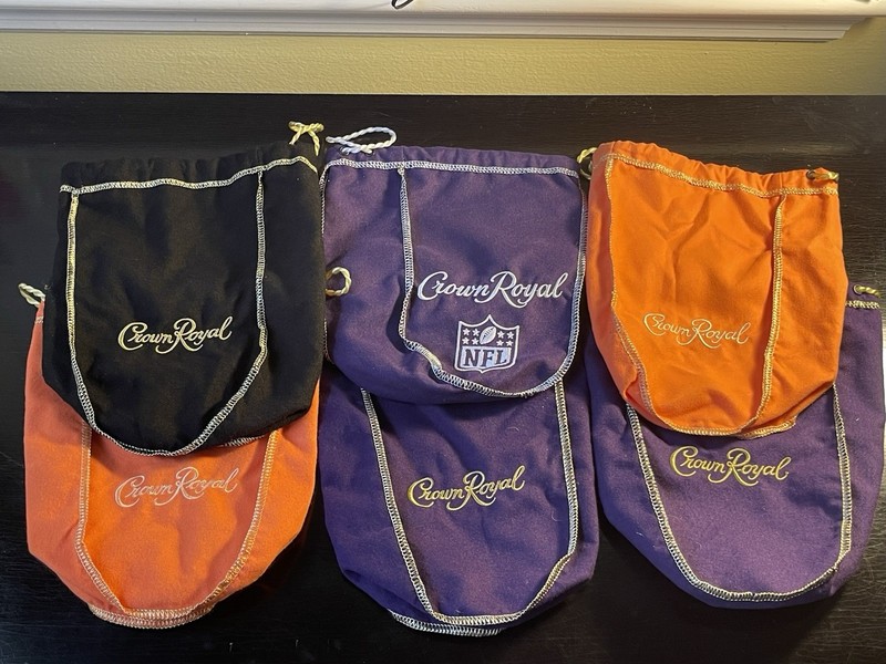 Crown Royal Bags 6 One With NFL Logo