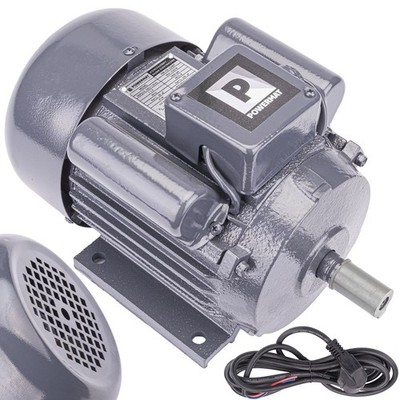 Elektromotor 1,5kW 1400U/min 230V Asynchronmotor Kondensator Motor 19mm Welle