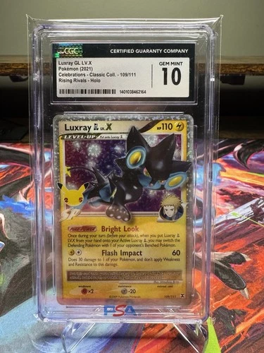 Pokémon Luxray GL Lv.X 109/111 Celebrations Classic Collection Holo CGC 10