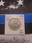 1942 AU Walking Liberty Half Dollar