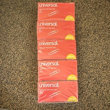 Universal Jumbo Non-Skid Paper Clips, Silver, Lot of 5 UNV72240