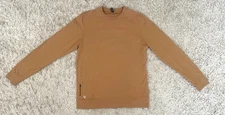 VUORI Ponto Performance Crew in Sun Gold Heather Size L Super Soft!