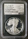 2021 W Proof $1 American Silver Eagle Dollar Type 1 NGC PF69 Ultra Cameo