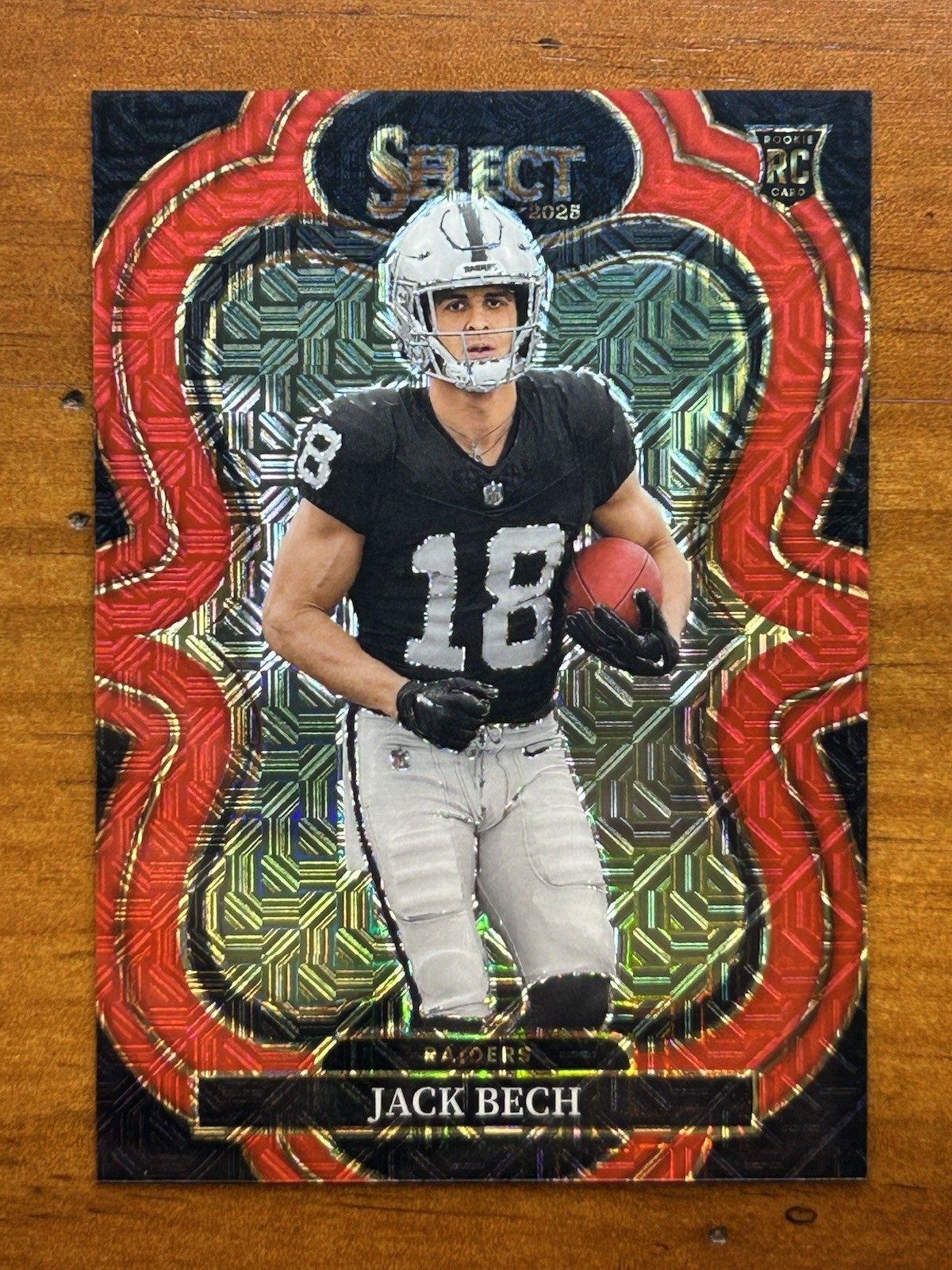 2025 Select Jack Bech Rookie Suite Level SSP 11/49 Red Prizm RC Raiders