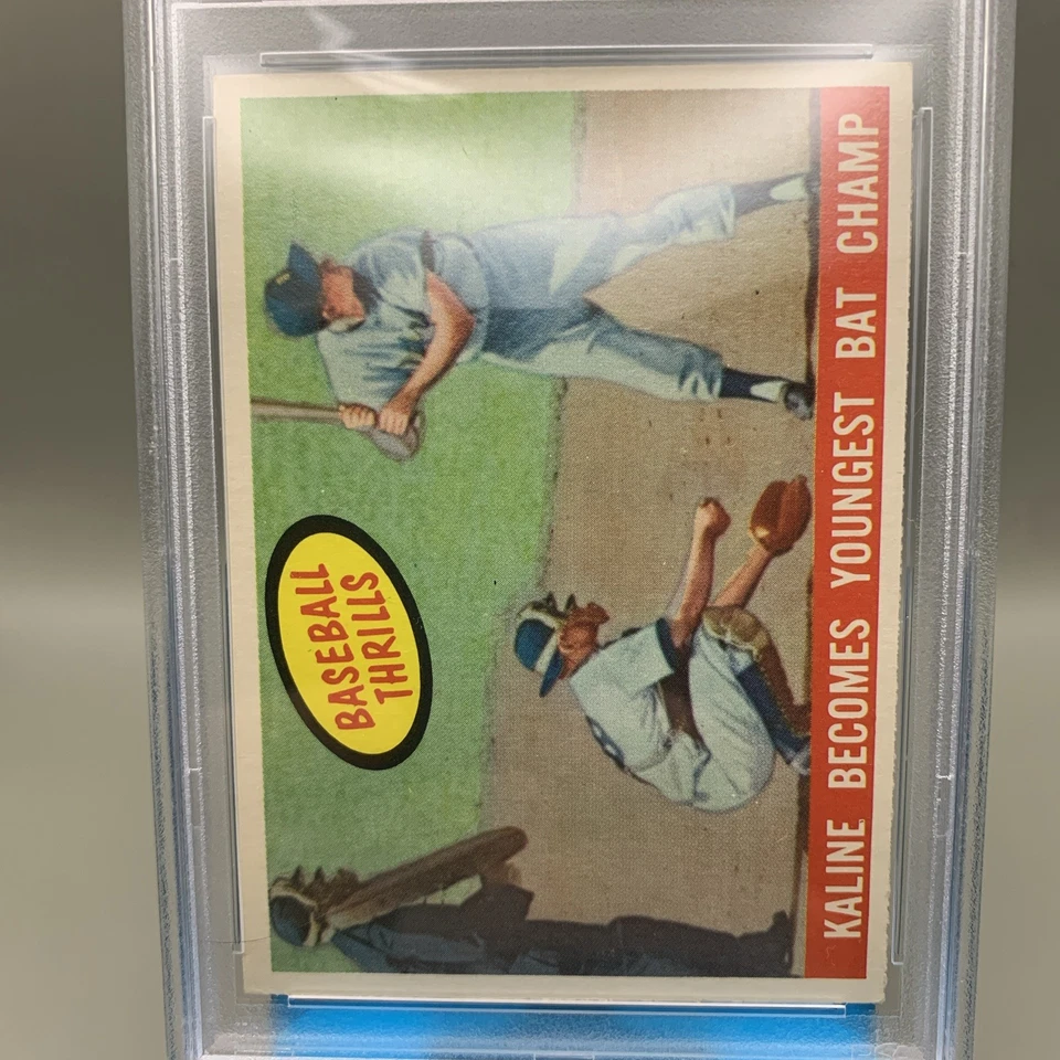 1959 Topps - Baseball Thrills Youngest Bat Champ Al Kaline #463 Calificado PSA 6🔥 Foto 2 de 4