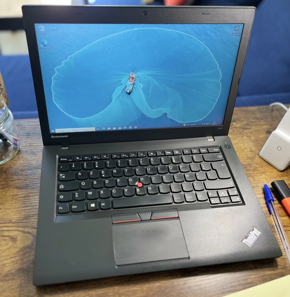 Lenovo ThinkPad T450 · i5-5300U · 8GB · 256GB, photo 1 sur 5