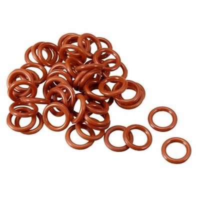 Silicone O-Ring 12mmx8mmx2mm VMQ Seal Rings Sealing Gasket Red 50PCS KD #qo