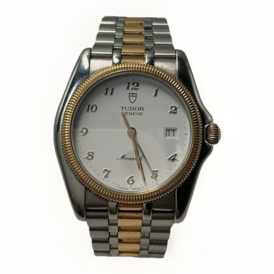 Tudor Monarch 15733 Date Stainless Steel & 18k Gold 34mm White Dial Quartz