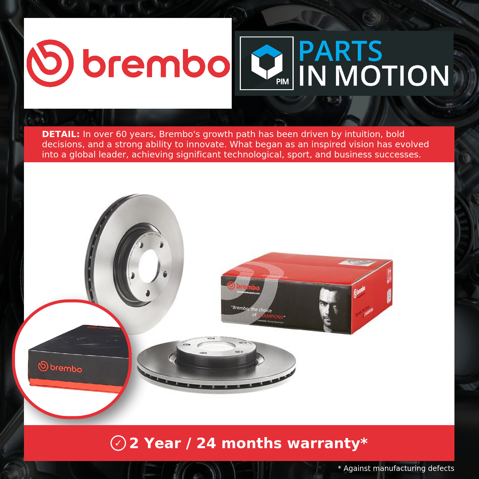 09.9468.21 Brake Disc x2 Front PRIME LINE - UV Fits Mazda 3 Saloon 5 By Brembo - Image 6