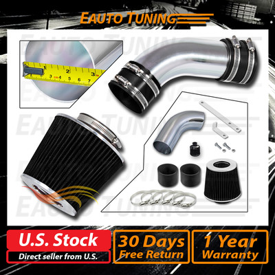 Kurz RAM Kalt Luft Ansaug Set Schwarz für 02-05 Audi A4/A6 3.0 Sfi V6 [Full Set]