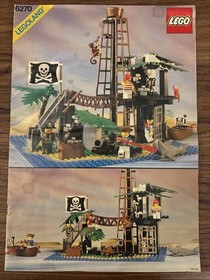 LEGO 6270 Pirates: Forbidden Island & instruction booklet 97% complete