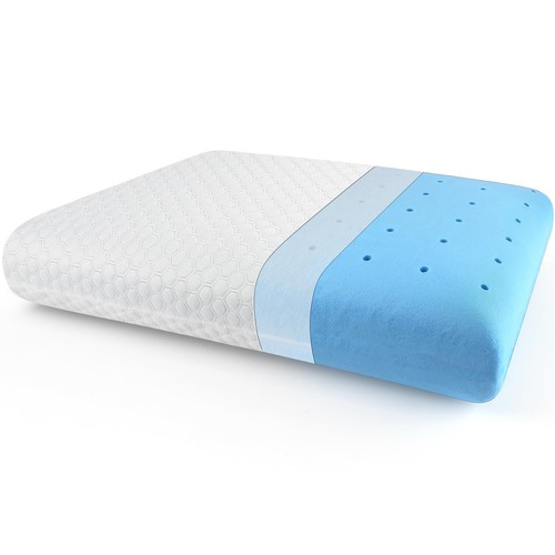 Memory Foam Pillows, Standard Pillow with Washable Cover, Back & Side Sleeper...