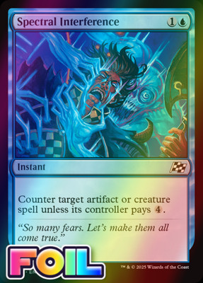 x1 Spectral Interference DFT Aetherdrift MTG 63 FOIL COMMON M/NM 1x