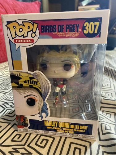 Harley Quinn Roller Derby Funko Pop 307 Entertainment Earth Birds of Prey - Imagen 1 de 8