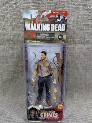 The Walking Dead Exclusive Bloody Rick Grimes Series 4 McFarlane Toys New