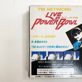 TM NETWORK Live in Power Bowl W/Box Manual Famicom FC Retro Used Game NTSC-J JP