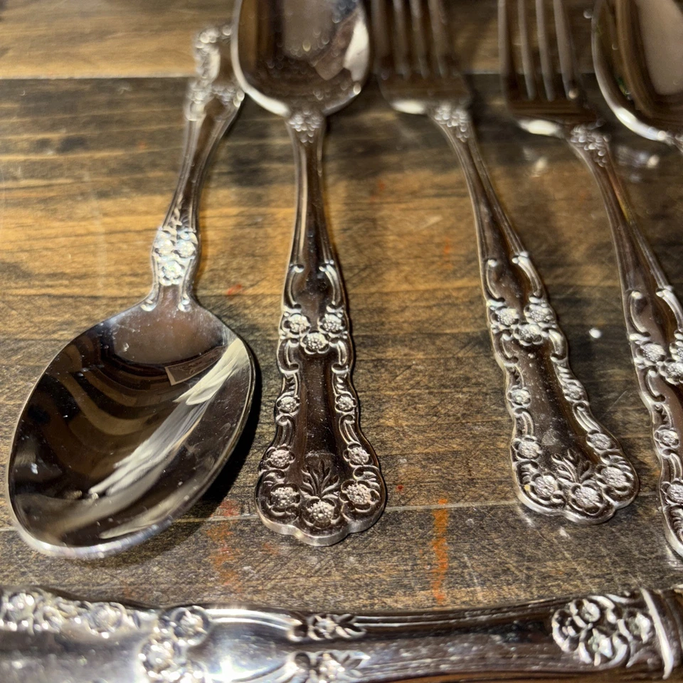 Gorham Silver Blossom  Modern Hollow Set - Image 3 of 4