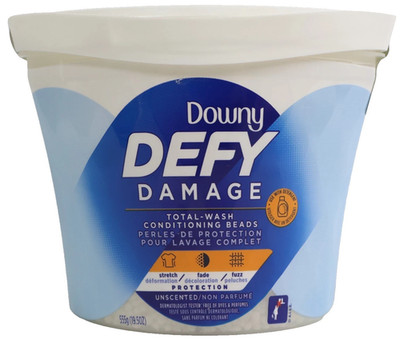 Downy Defy Damage Total-Wash Conditioning Beads, Unscented, 19.5 Oz